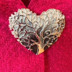 Heart Tree of Life Magnetic Brooch